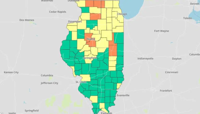 IDPH: Peoria, Tazewell Counties at ‘high community spread’ for COVID-19 ...