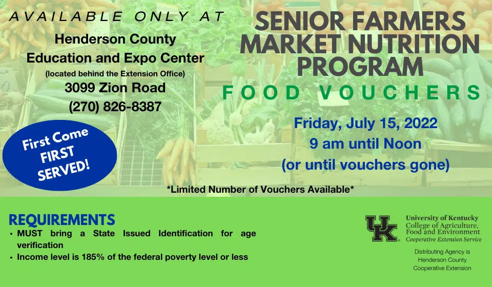 Henderson Senior Farmers Market Voucher program is here again WSON AM