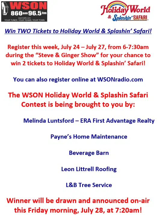 Register to win in WSON Radio's Tennessee Titans Ticket Giveaway