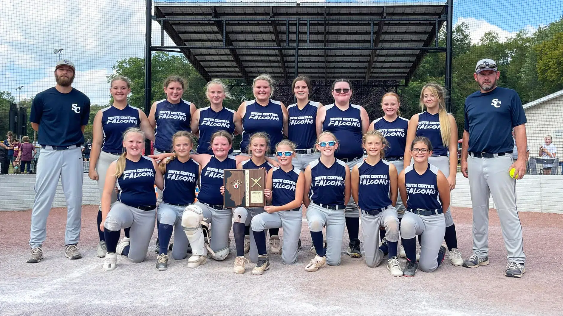 South Central Falcons Softball Earns First Ever Trip to State Tournament