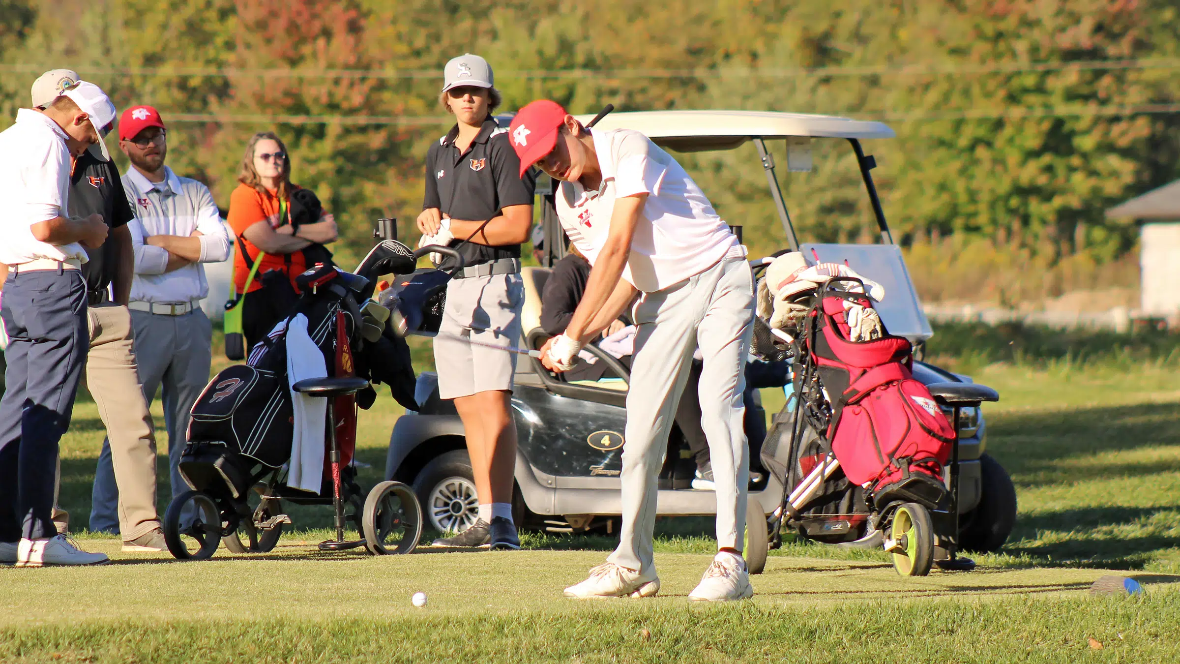 Vandalia’s Conner McCall in Tie for 1st at 1A State Golf Tournament Heading into Round 2