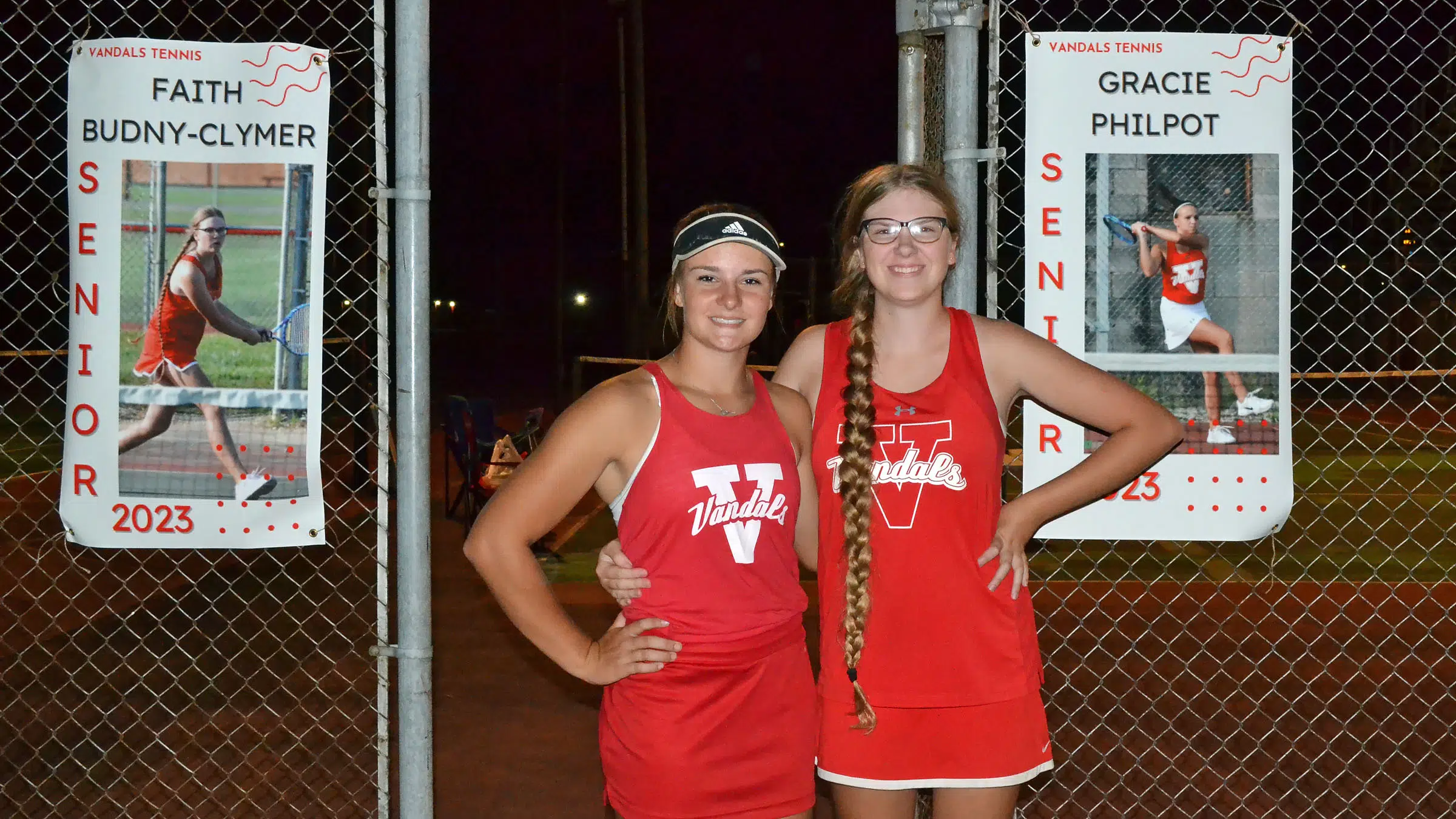 Lady Vandals Tennis falls to Newton–Honors Seniors