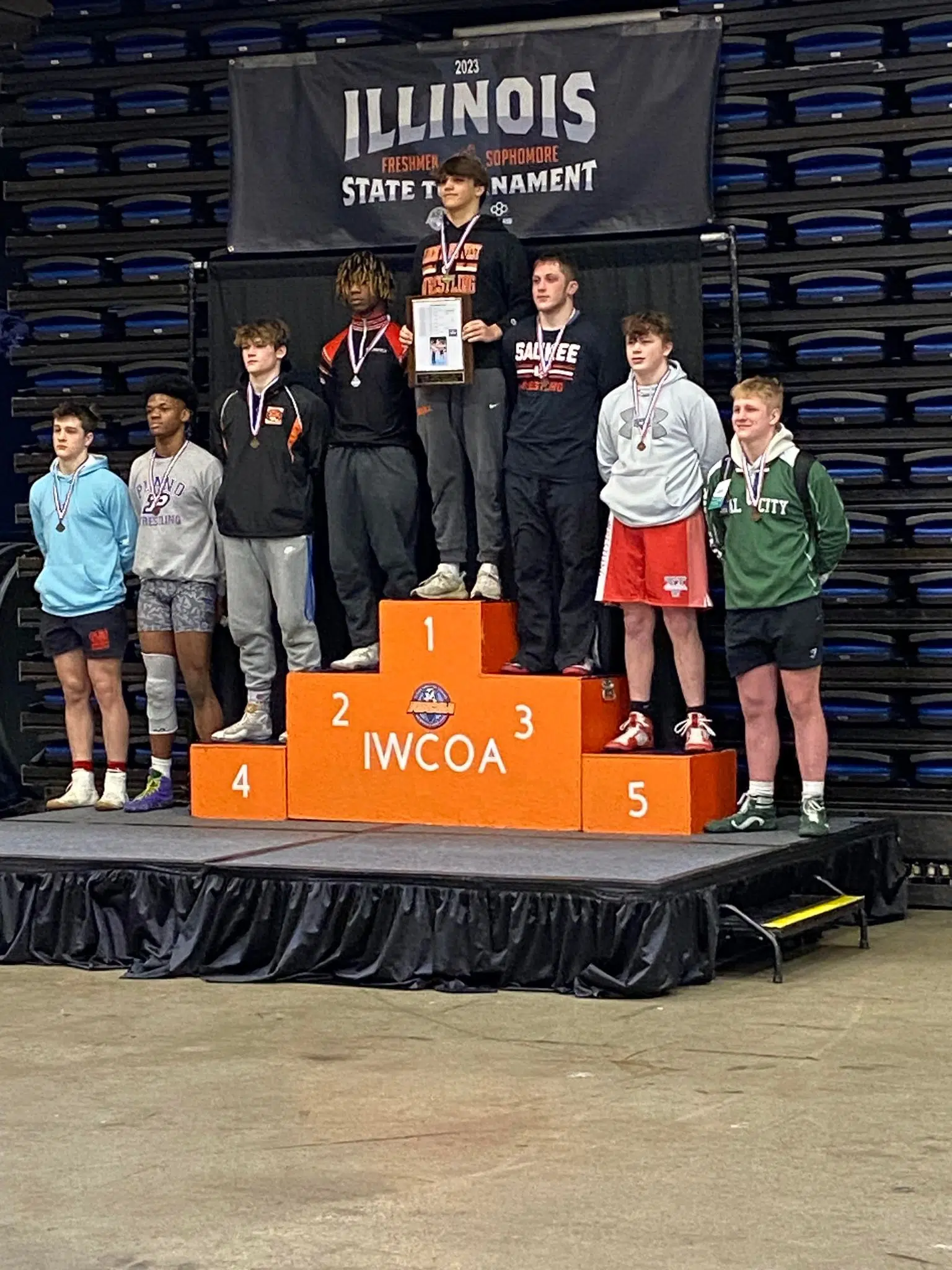 Vandals Wrestler Kaden Tidwell takes 5th place at IWCOA Fresh/Soph State Meet