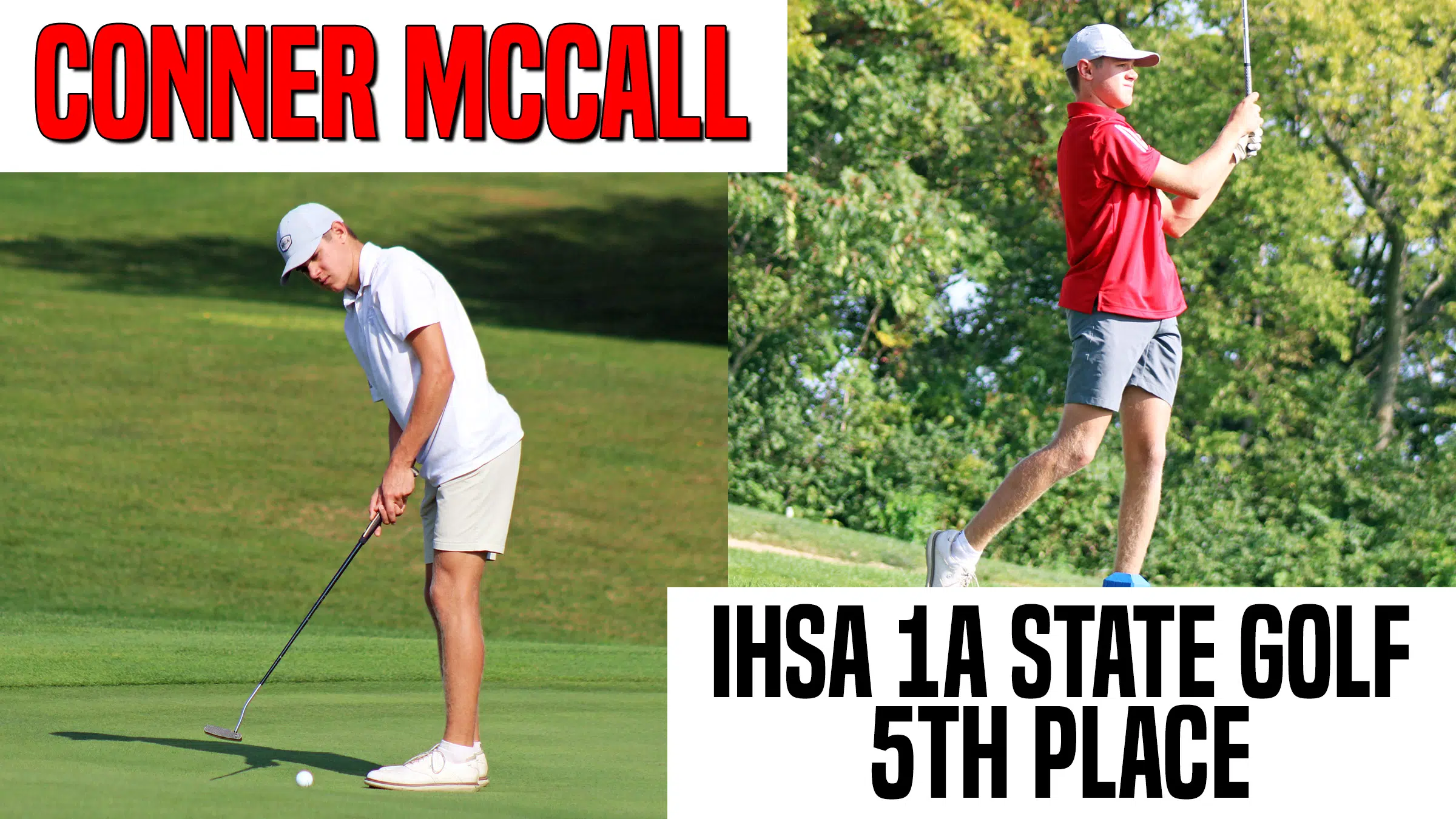 Vandalia’s Conner McCall Takes 5th Place at IHSA 1A State Golf Tournament