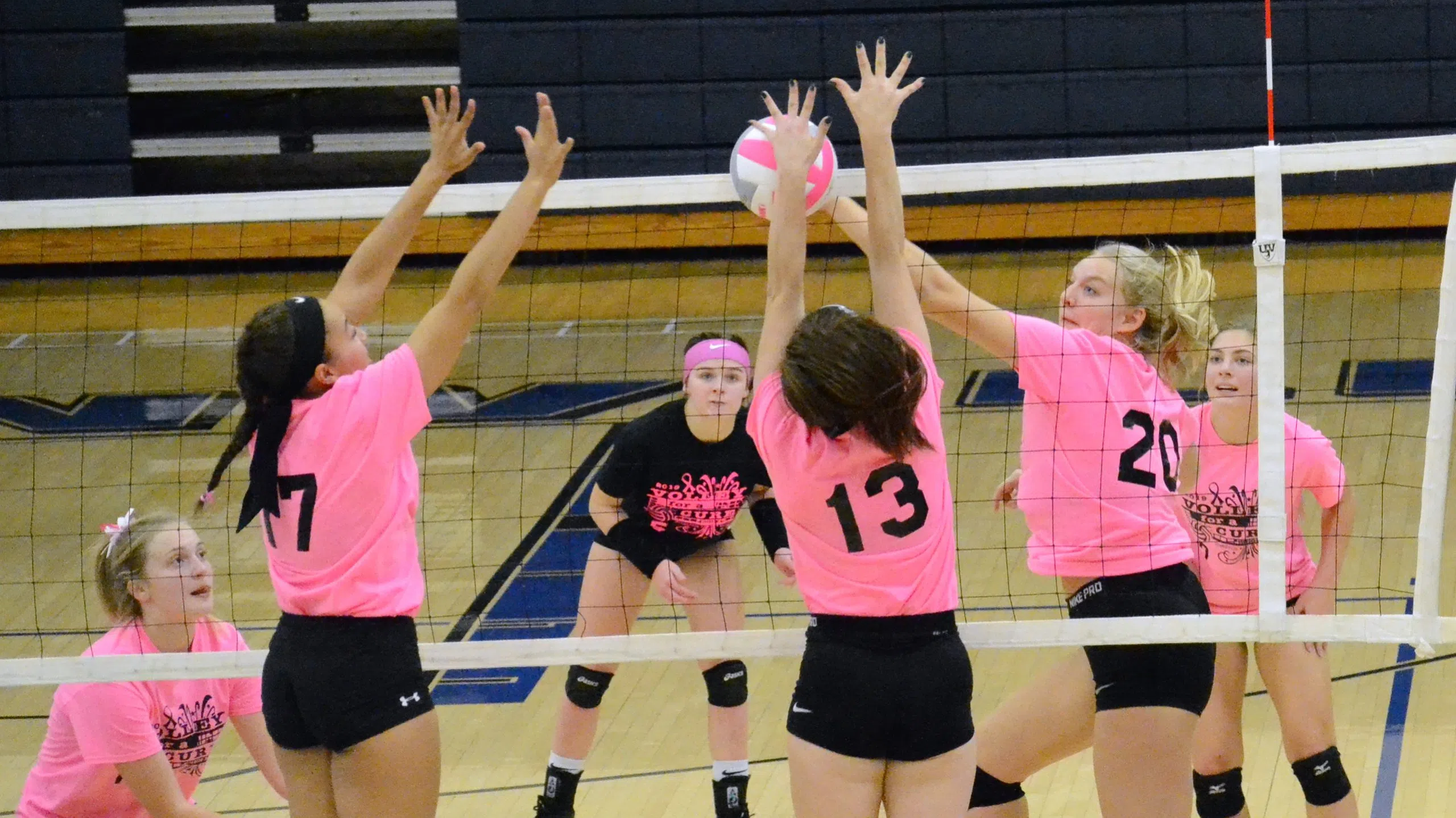 Lady Vandals Top Greenville in Volley for the Cure Match, Reach 20win