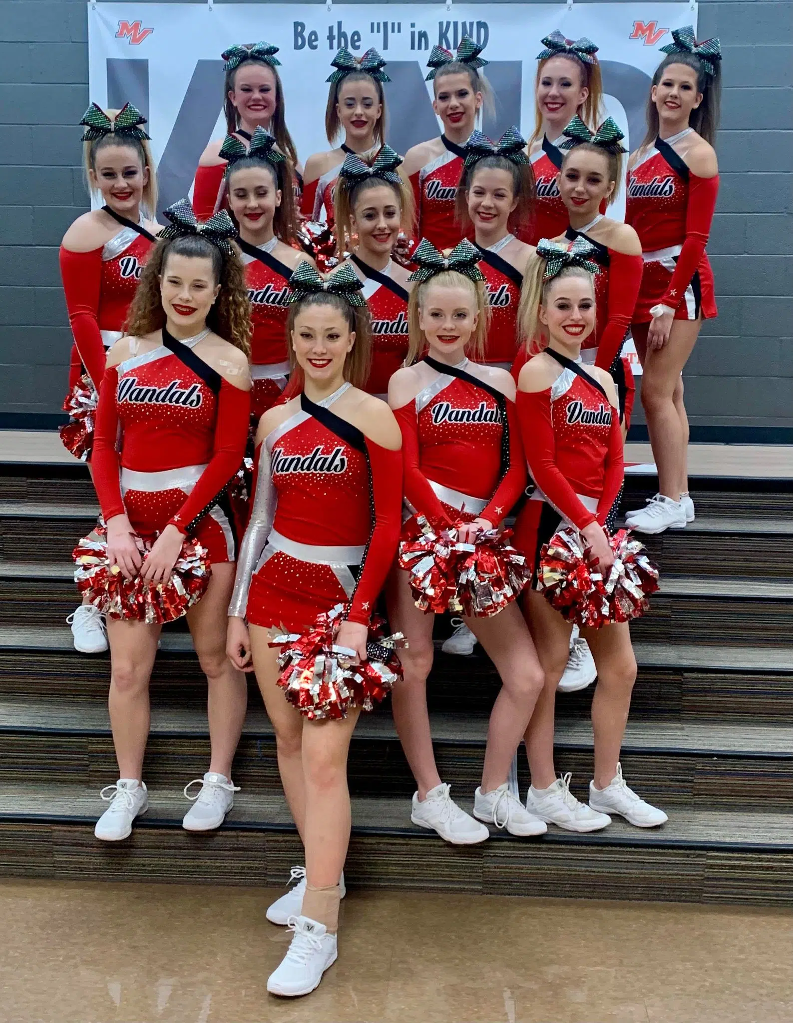 VCHS Cheerleaders kicked off competitive cheer season, receiving a