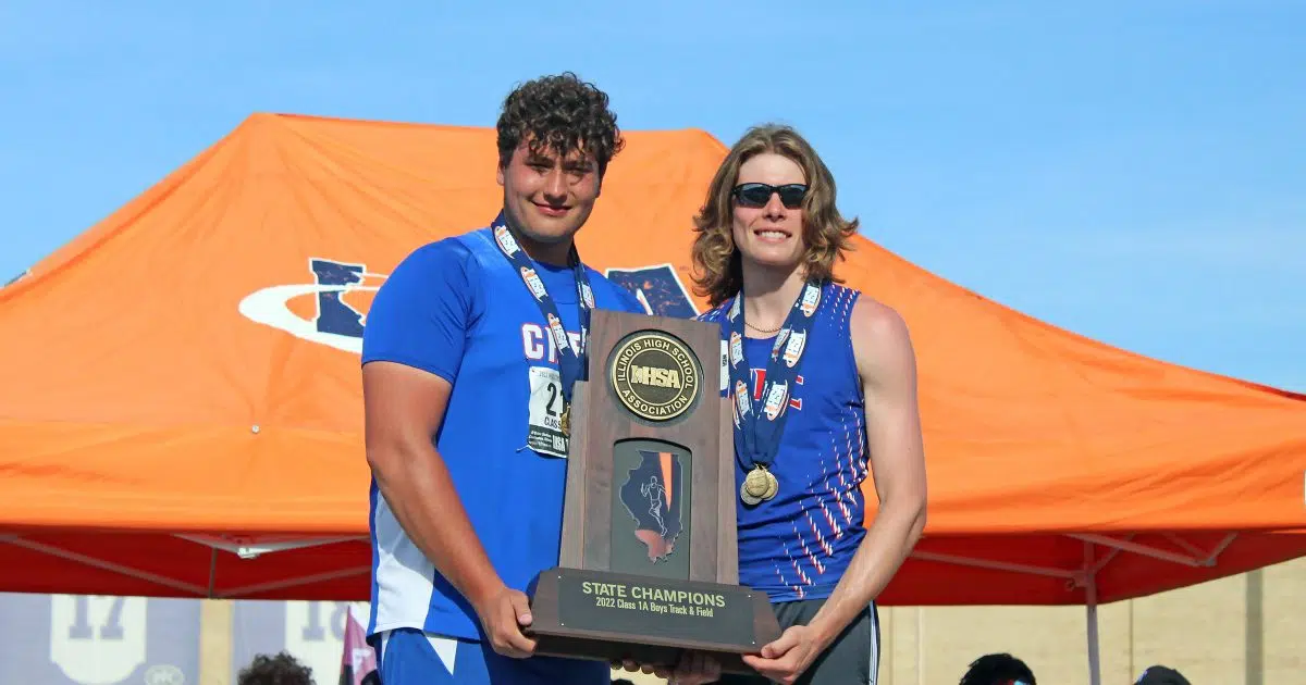 CHBC Boys Tie for First as Team at IHSA 1A State Track Meet Vandalia