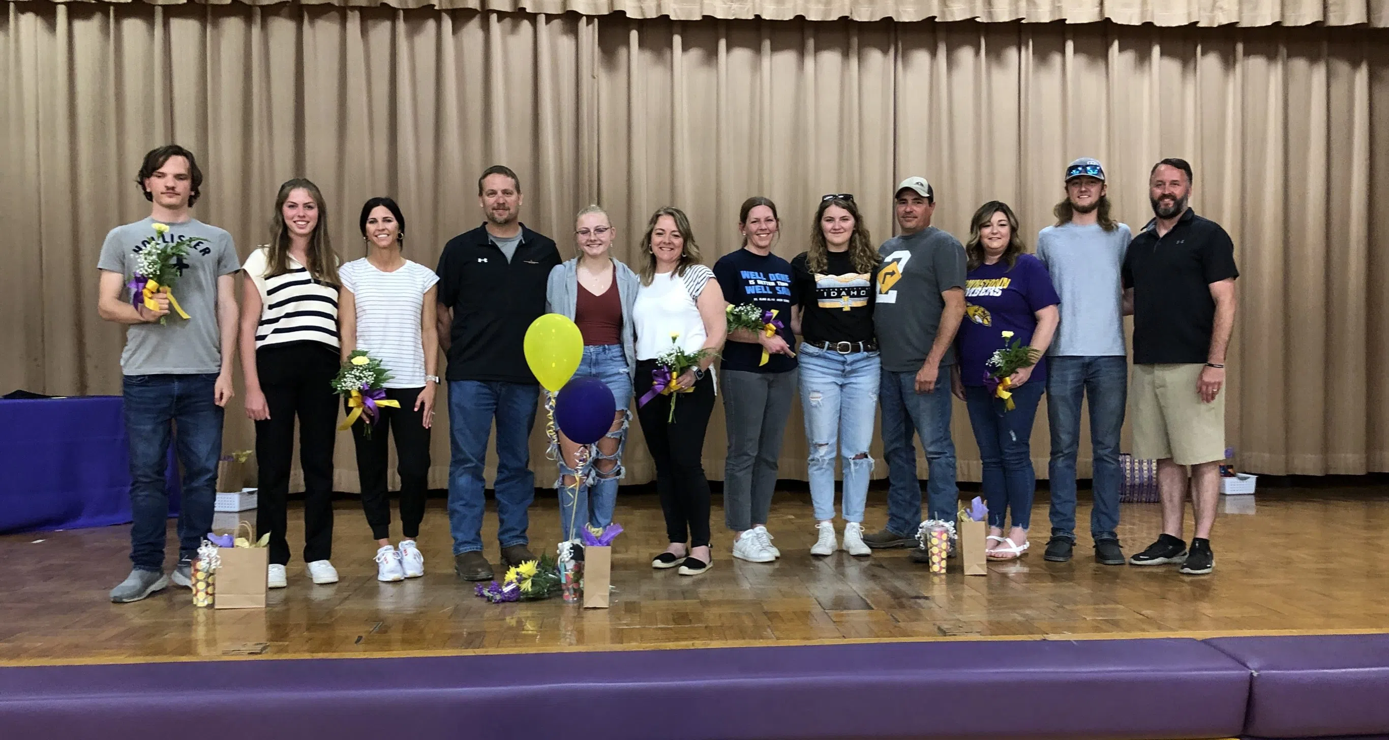 BSE High School Track Team Senior Member recognized Vandalia Radio