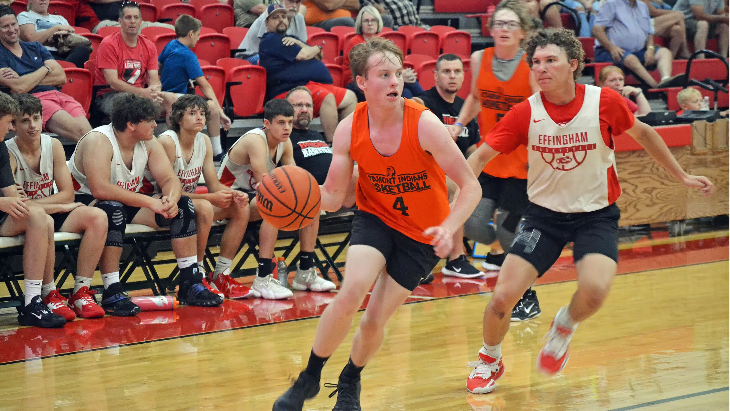 Altamont boys basketball goes 11 against 3A schools at Effingham on
