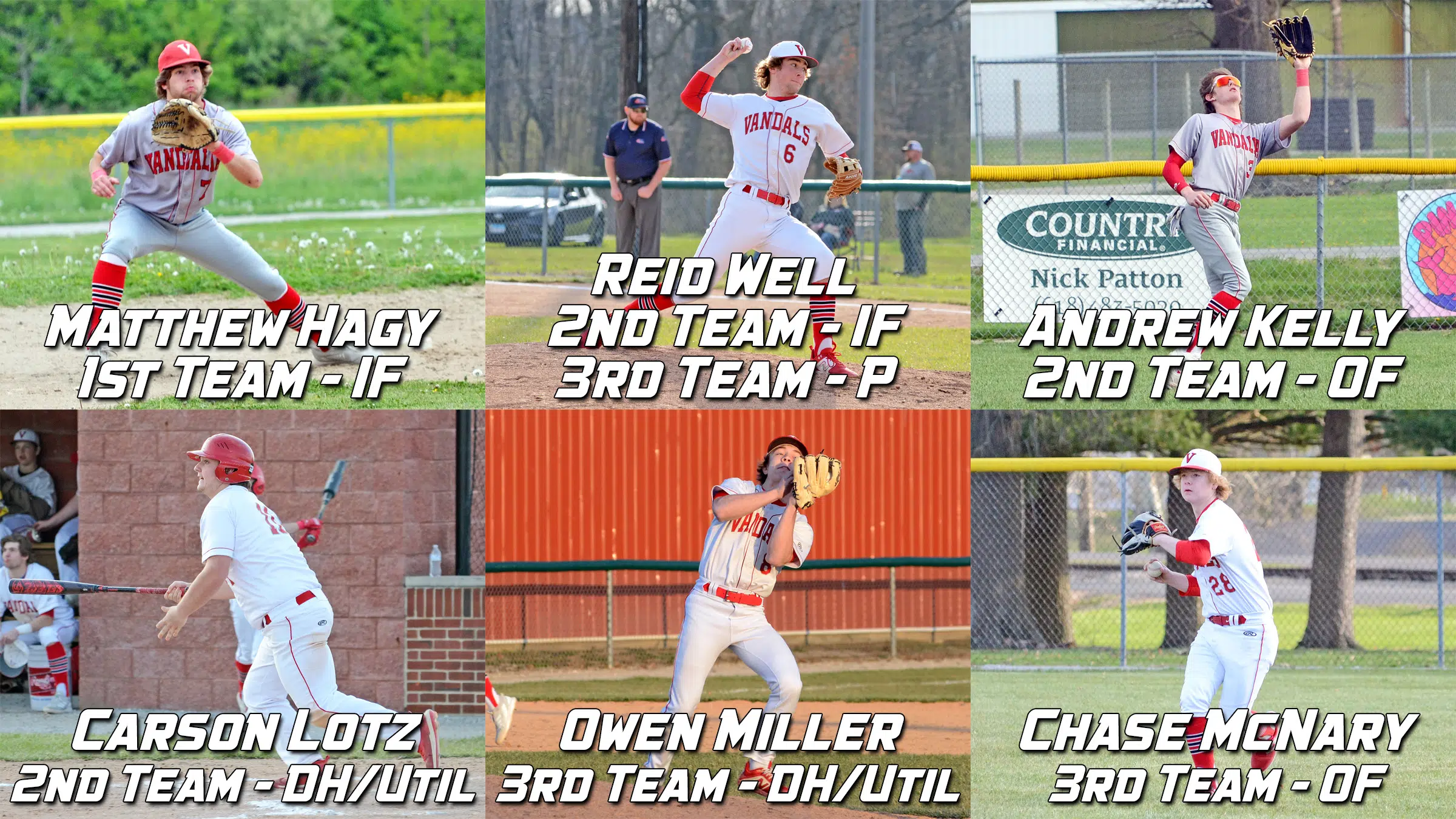 Six Vandals named AllSCC Baseball Team Vandalia Radio