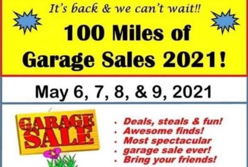 100 Mile Garage Sale in Minnesota/Wisconsin THIS WEEKEND (May 6th thru