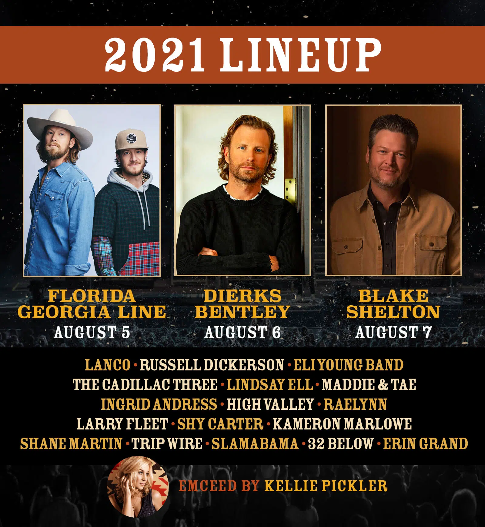 WE Fest has announced more groups for 2021, Kellie Pickler will MC the ...