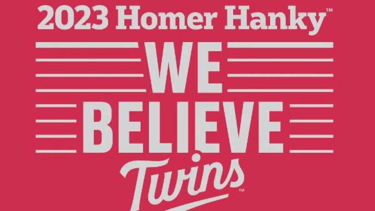 Twins 2023 Homer Hanky for Postseason Games Fergus Now
