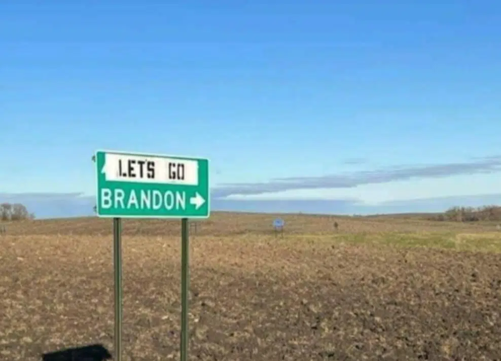 Highway Signs Altered with “Lets Go Brandon” in Brandon, Minnesota