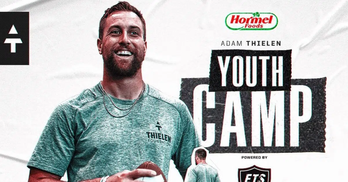 Vikings WR Adam Thielen launches Thielen Foundation and youth camp