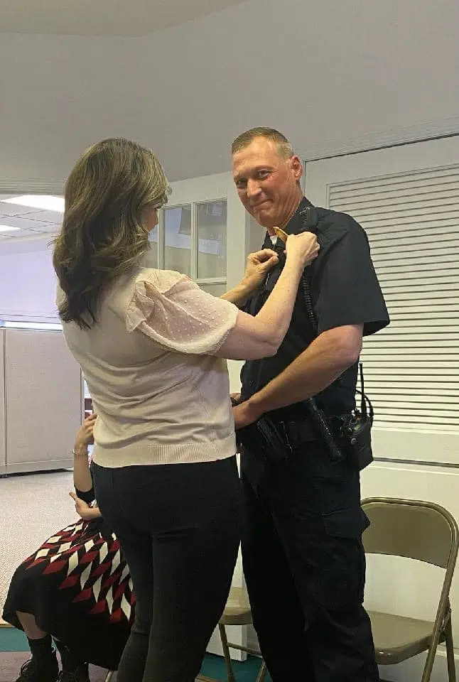 Audubon swears-in new police chief | Lakes Area Radio