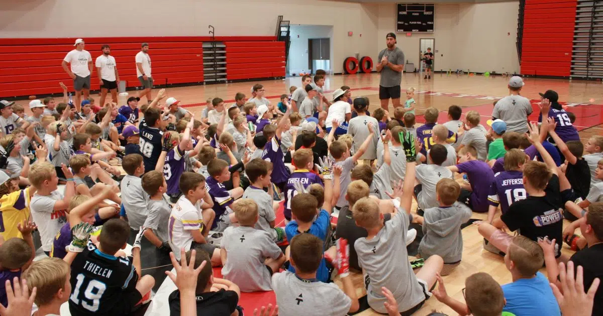 Adam Thielen: Football camp impacts youth - Sanford Health News