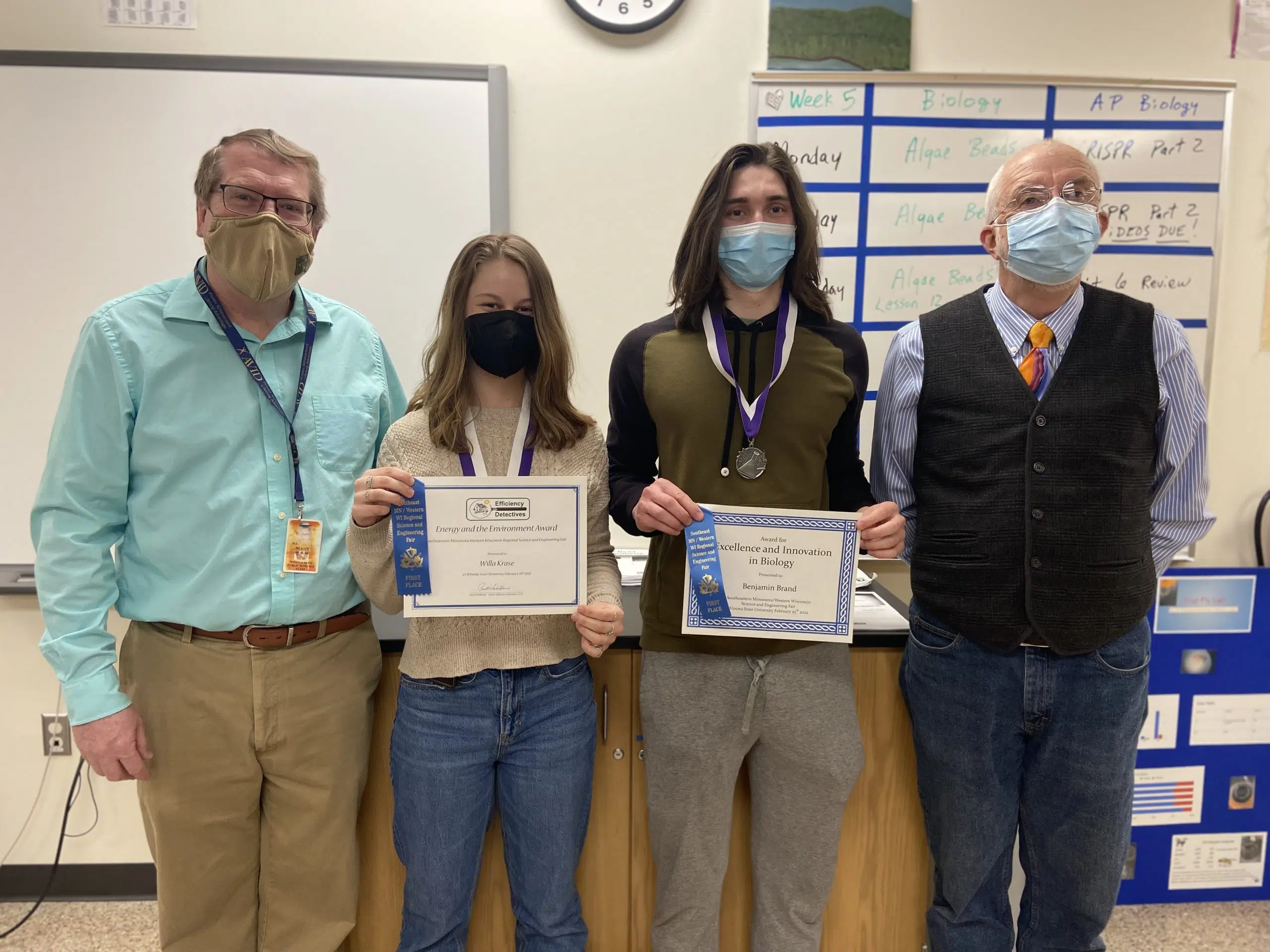 Two WSHS students advance to state science fair | Winona Radio