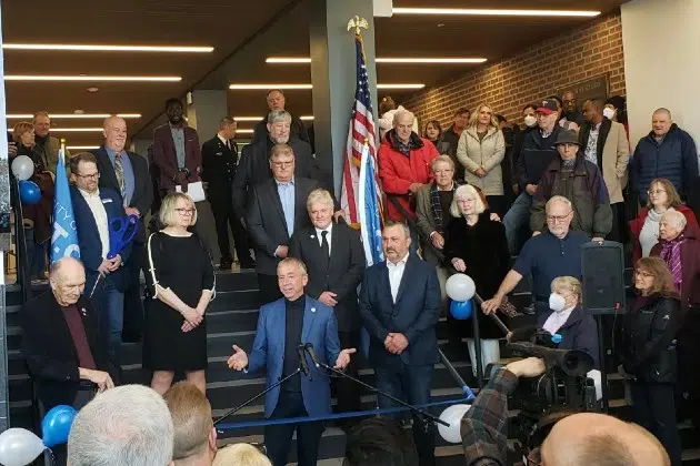 City hall ribbon cutting