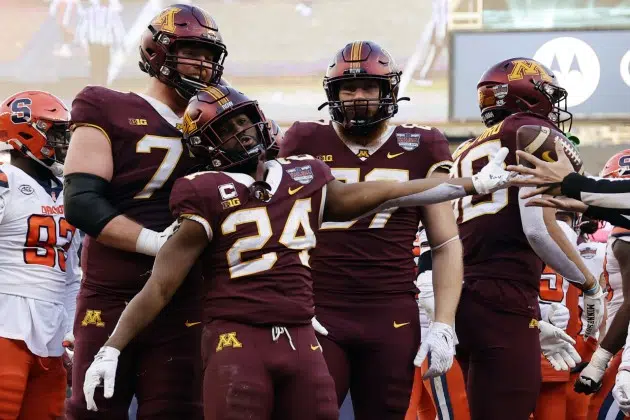 LeQuint Allen made his first start in the Pinstripe Bowl. He's