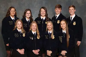 2023-24 Iowa FFA State Officers | Western Iowa Today 96.5 KSOM KS 95.7