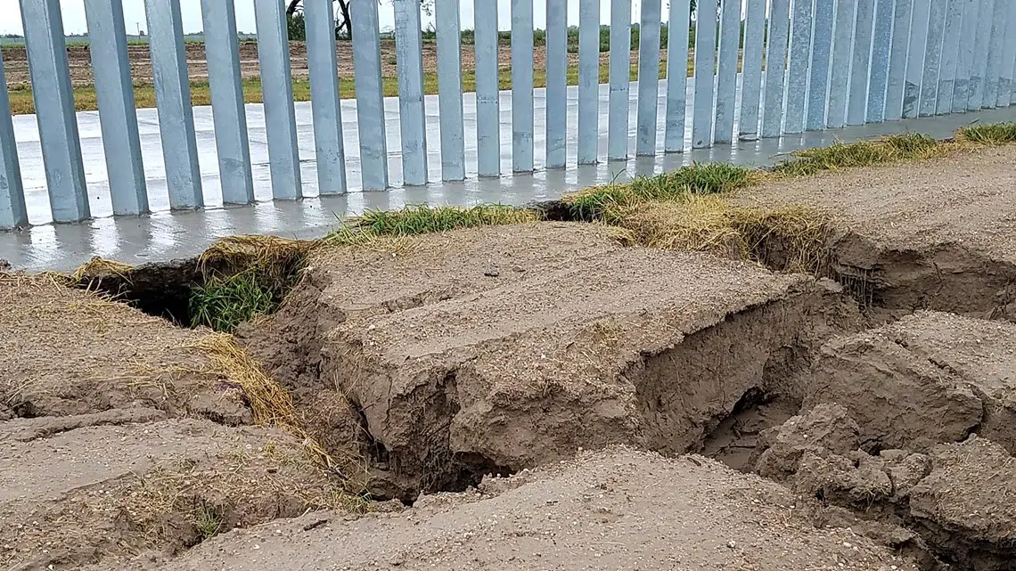Border demonstration wall shows new erosion The Mighty 790 KFGO KFGO
