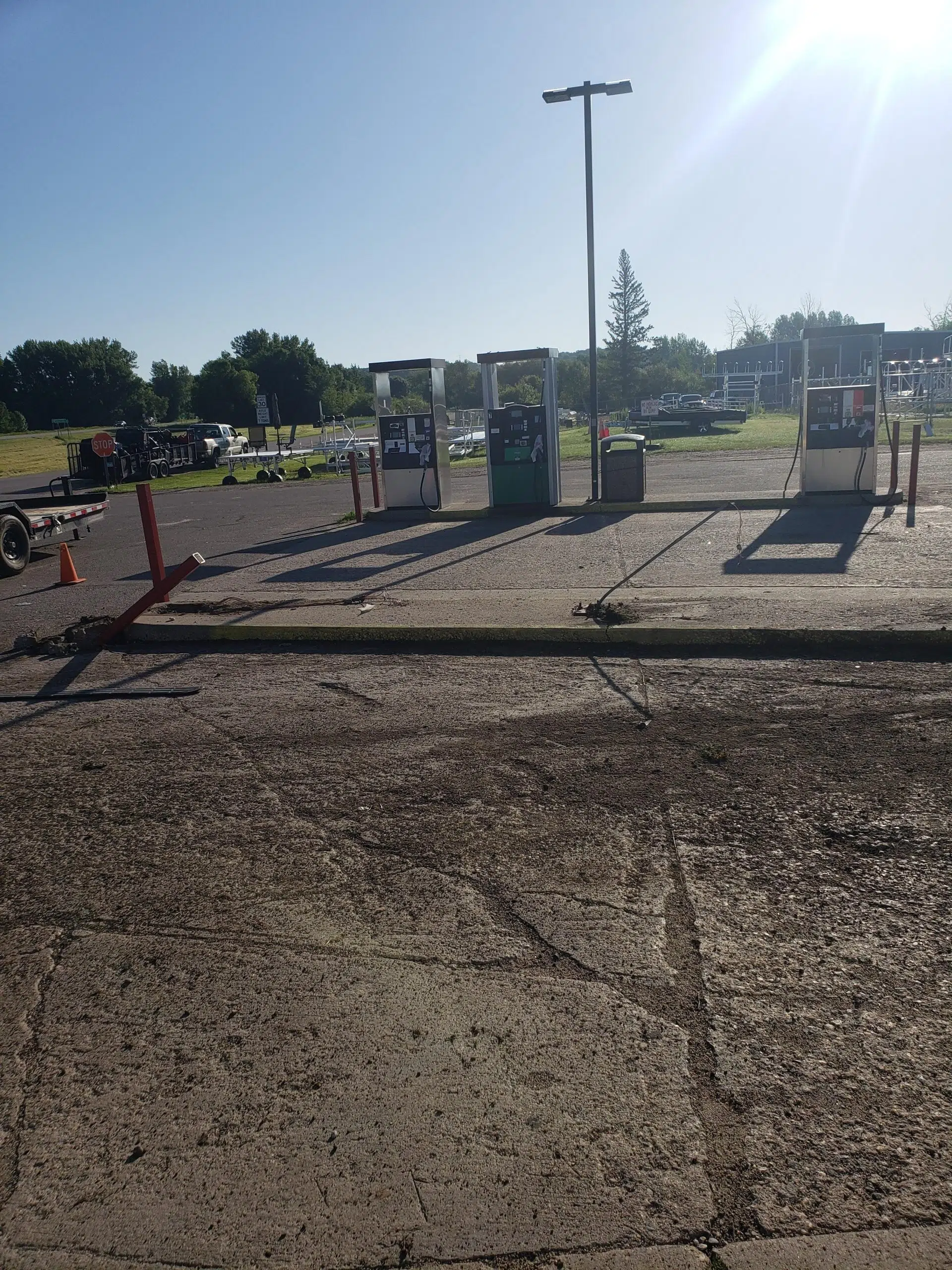 Man injured in rollover crash in Otter Tail County, gas pumps catch