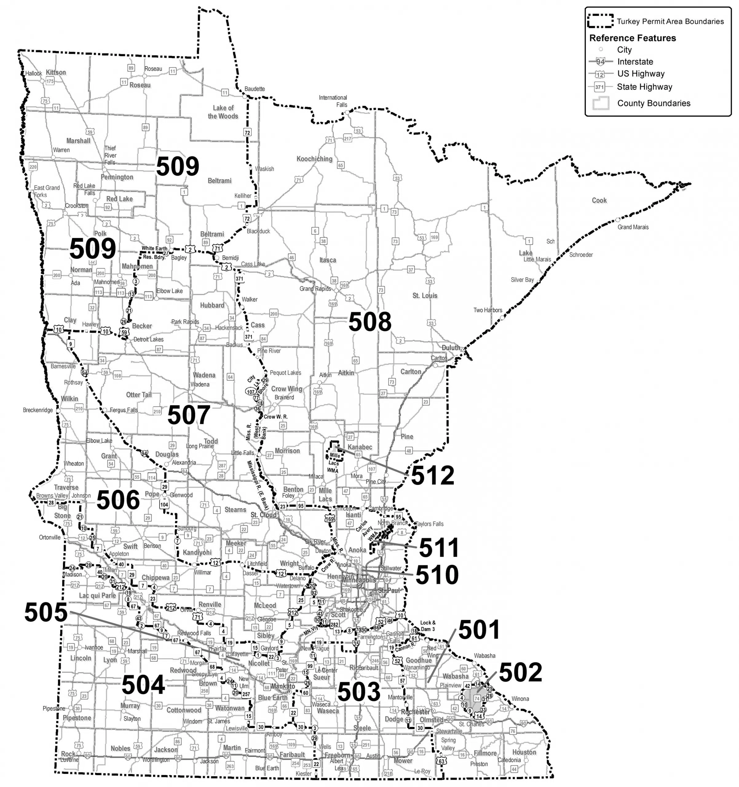 Mn Dnr Deer Map Minnesota Dnr Continues Simplified Spring Turkey Regulations In 2021 | The  Mighty 790 Kfgo | Kfgo