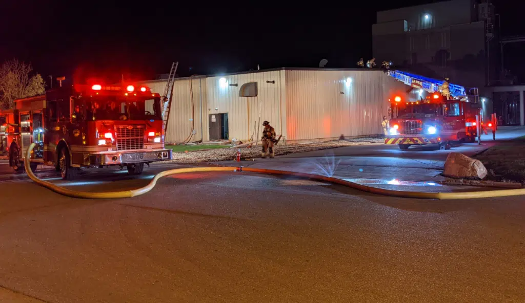 Twoalarm fire damages large commercial building in Fargo’s northside