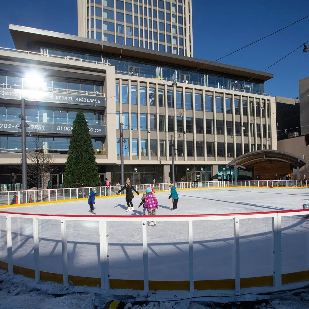 Scheels Skating Rink at Broadway Square starts installation The