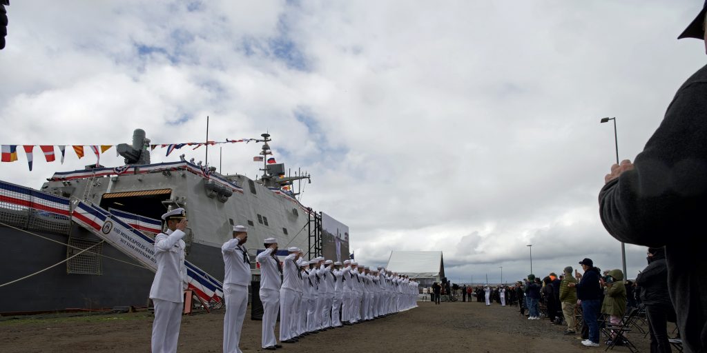 The U.S. Navy commissioned its newest littoral combat ship, the USS Minneapolis-Saint Paul - Vimarsana News