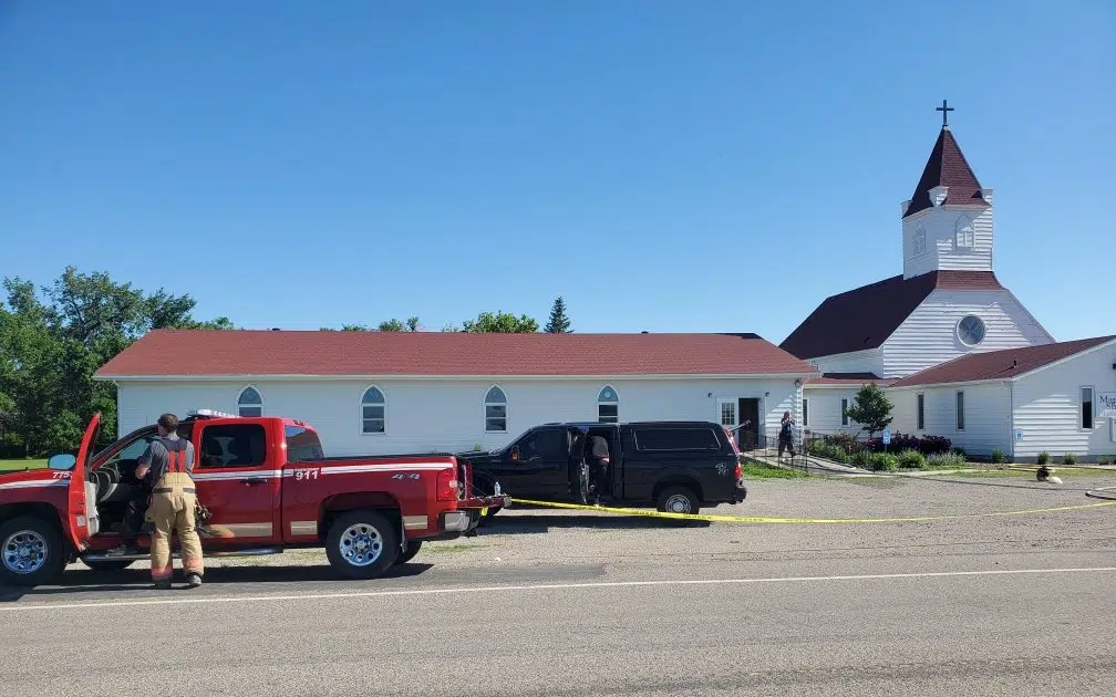 VIDEO Arson investigation underway after fire damages church near
