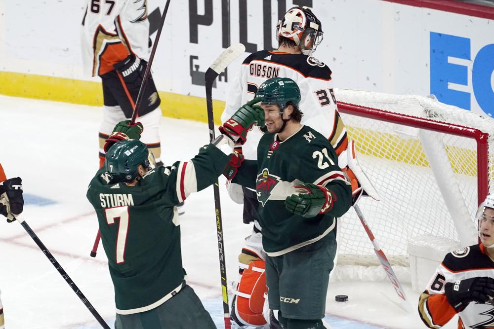 Hartman's goal late in OT gives Wild 4-3 win over Ducks - Vimarsana News