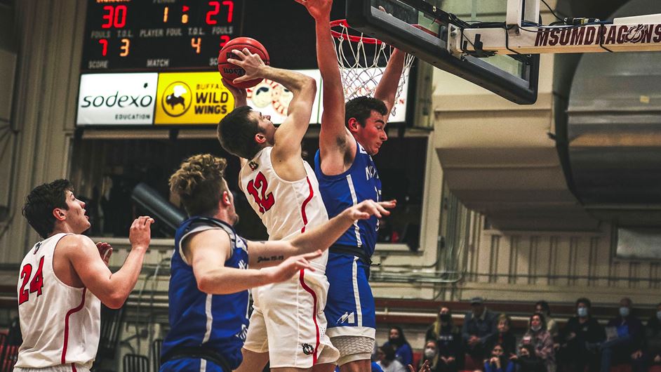Baumgartner's Career-High Leads Dragon Men Past Mayville State, 84-70 - Vimarsana News