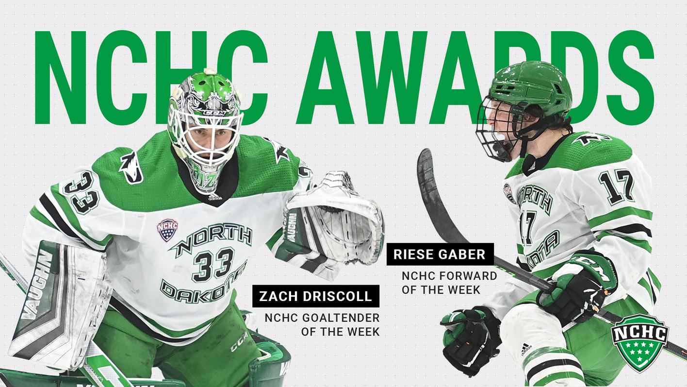 Riese Gaber, Zach Driscoll earn weekly NCHC honors - Vimarsana News