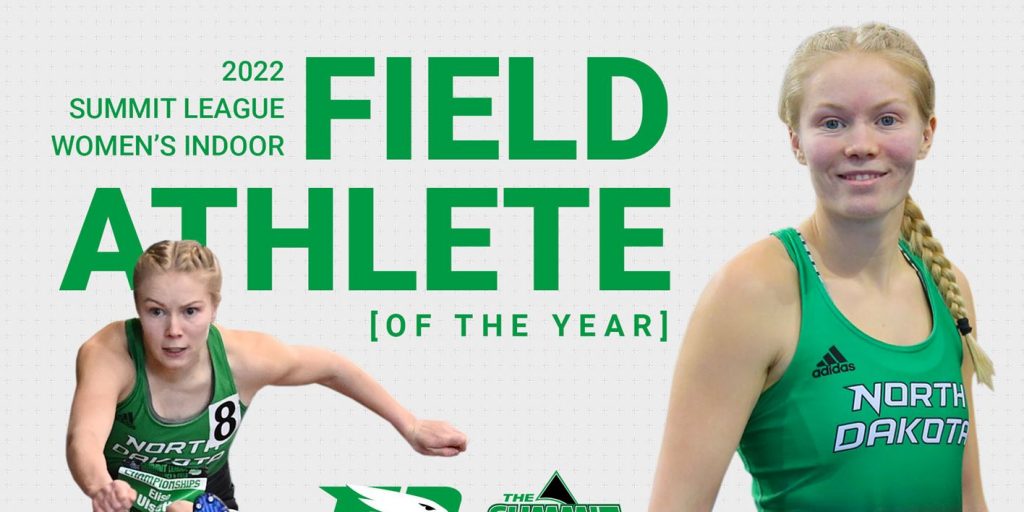 UND T&F: Ulseth Named Summit League Indoor Field Athlete of the Year - Vimarsana News