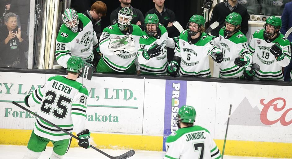 UND Holds Off Colorado College in Game 1 of NCHC First Round Series - Vimarsana News