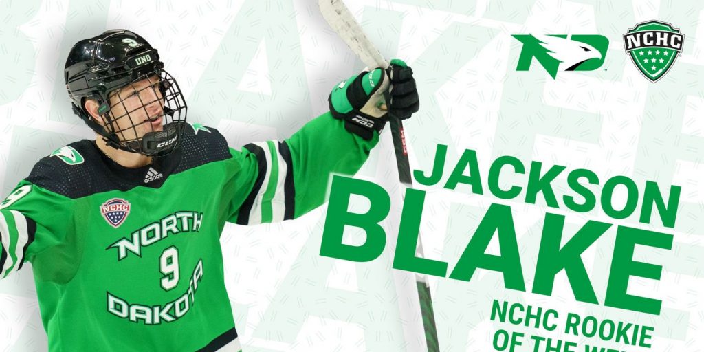 Jackson Blake named NCHC Rookie of the Week - Vimarsana News