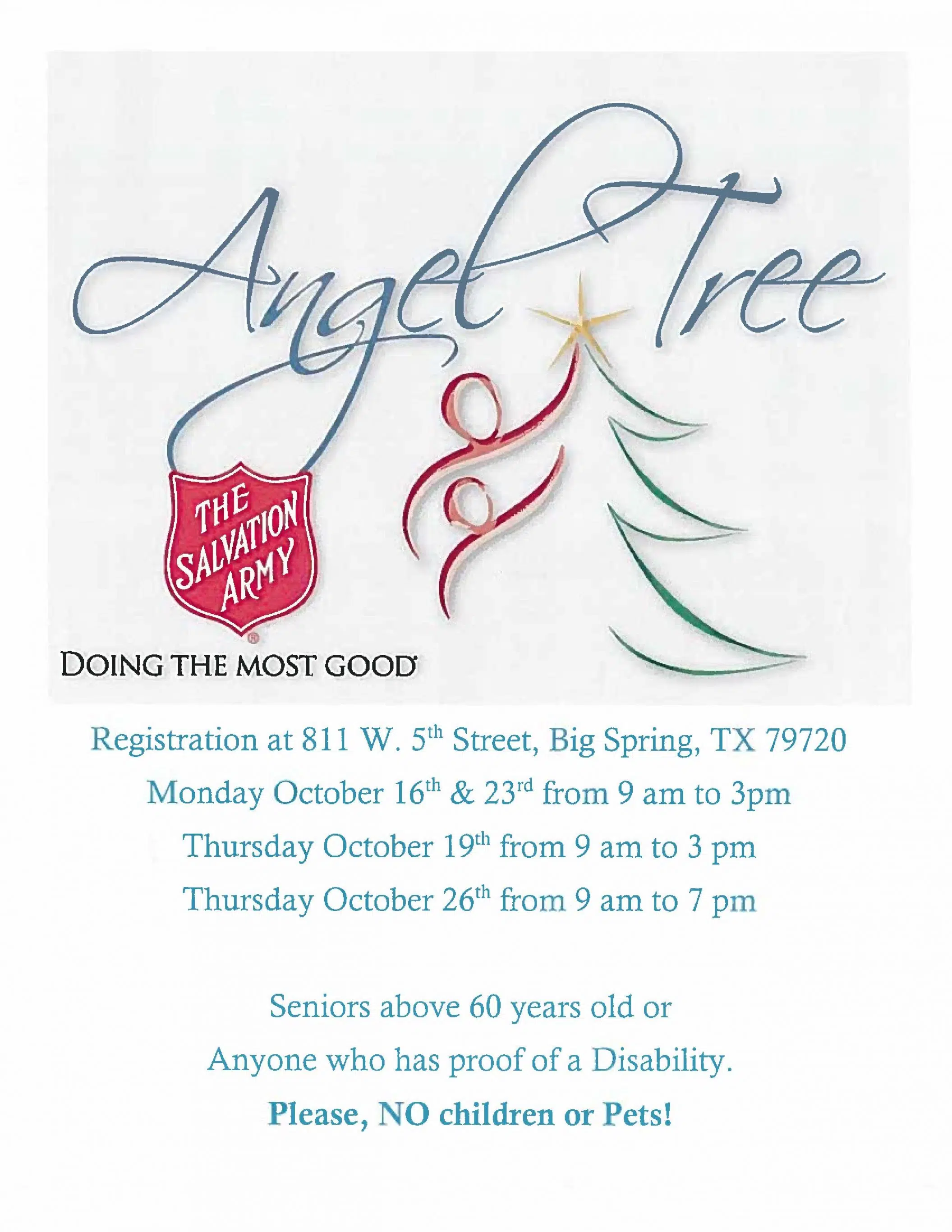 Salvation Army in Big Spring now accepting Angel Tree Applications