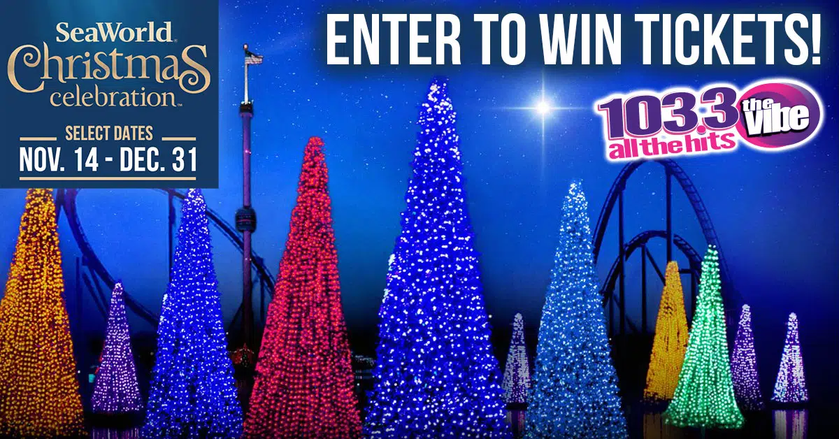 Enter To Win Tickets To SeaWorld Christmas Celebration! 103.3 The Vibe