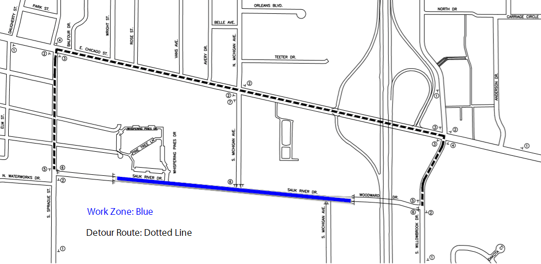 Sauk River Drive water main replacement work gets underway - Vimarsana News