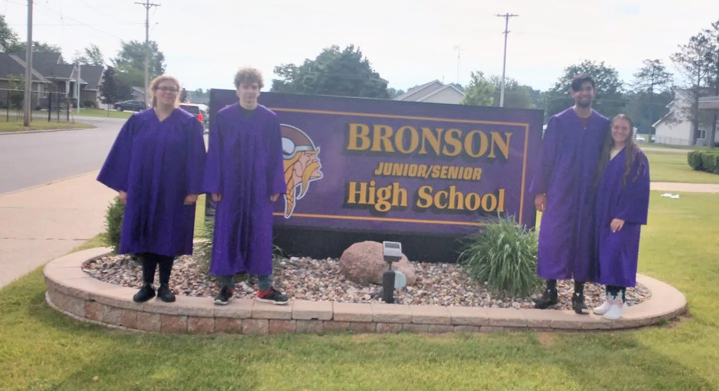 Bronson H.S. Class of 2021 graduation ceremony set for Thursday night