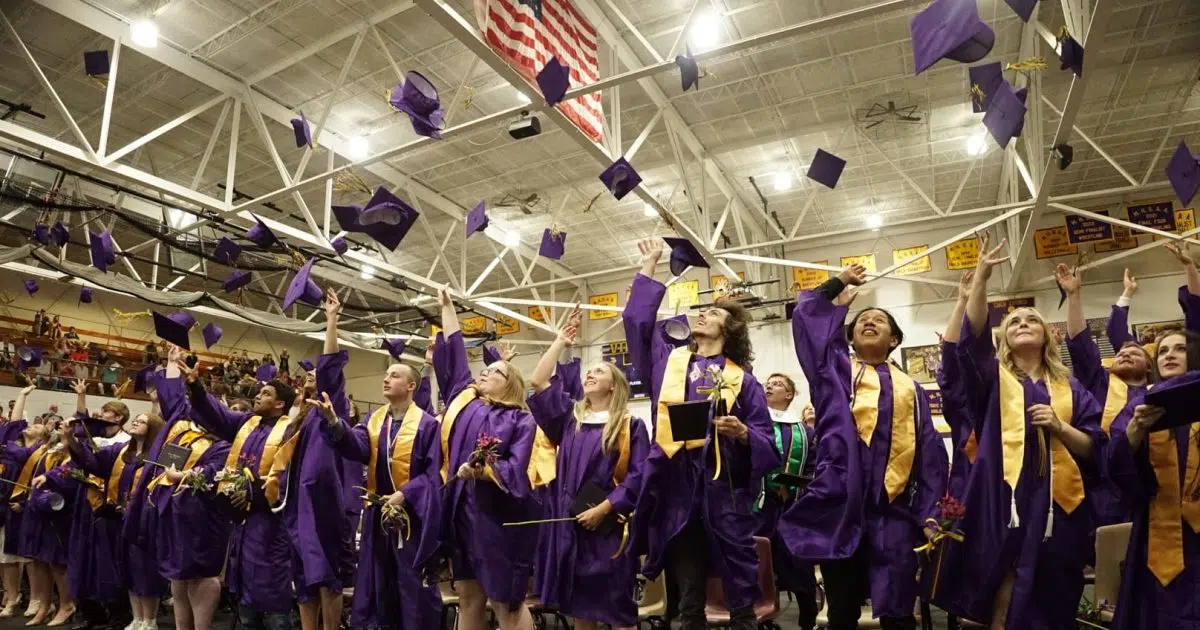 Bronson High School Class of 2022 graduates, commencement moved indoors