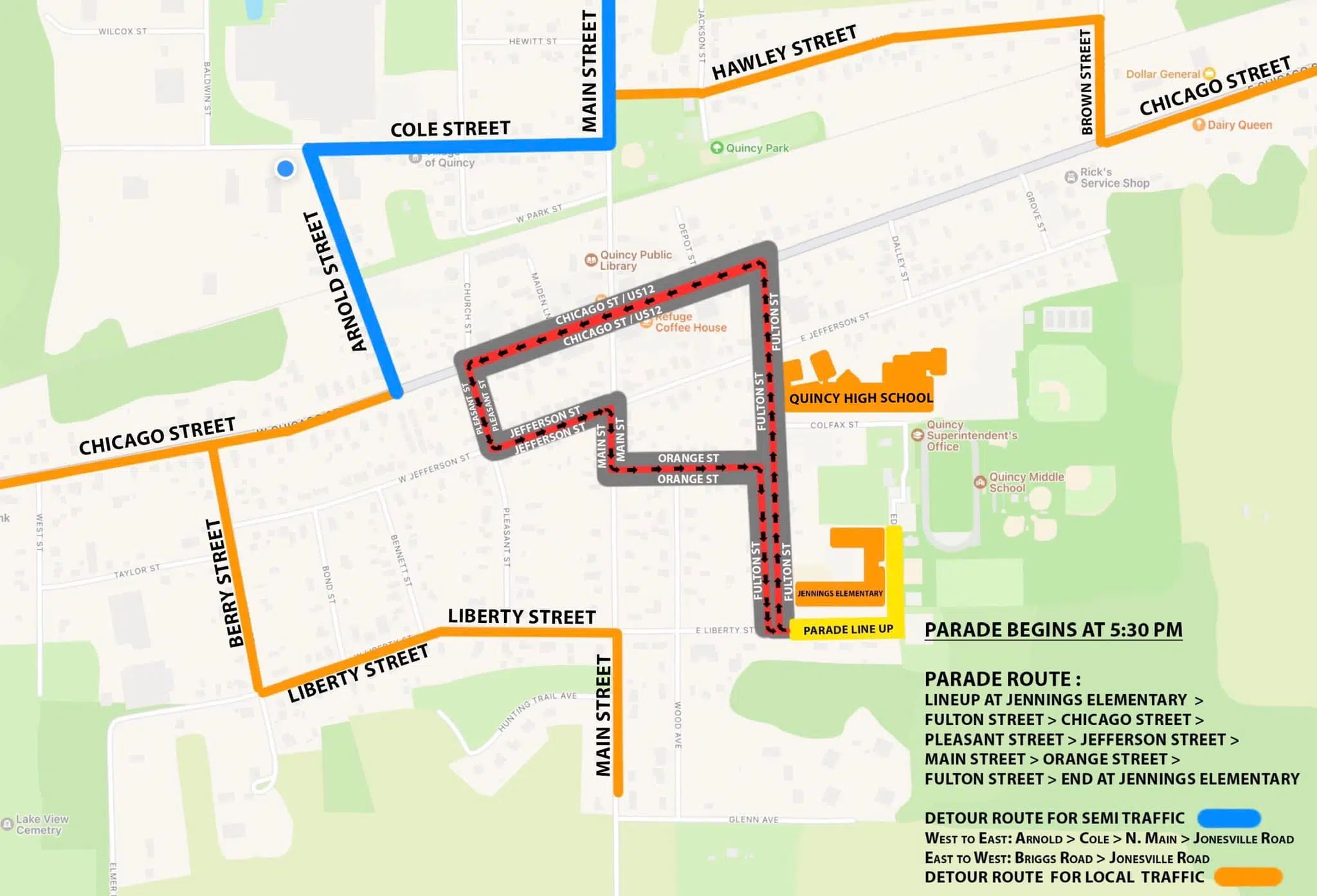 Why the State High homecoming parade route is changing