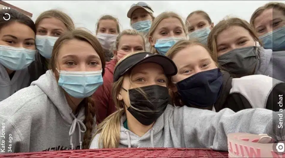 Parchment High School softball team at Twisters for fundraiser