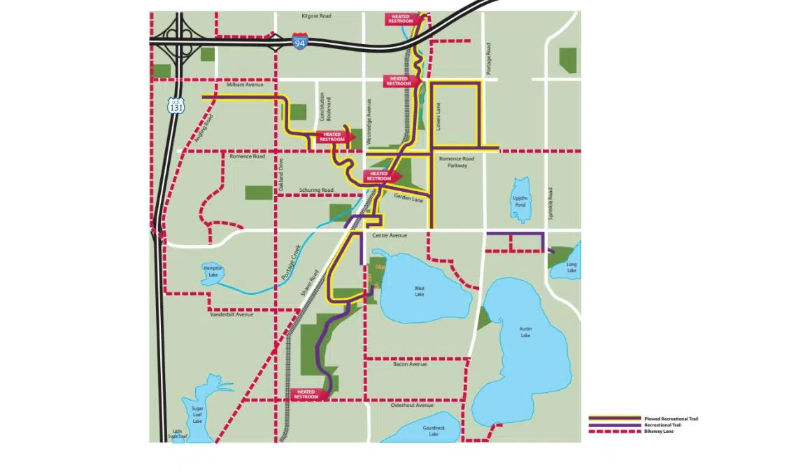 Portage Parks prepare for winter season with heated restrooms and