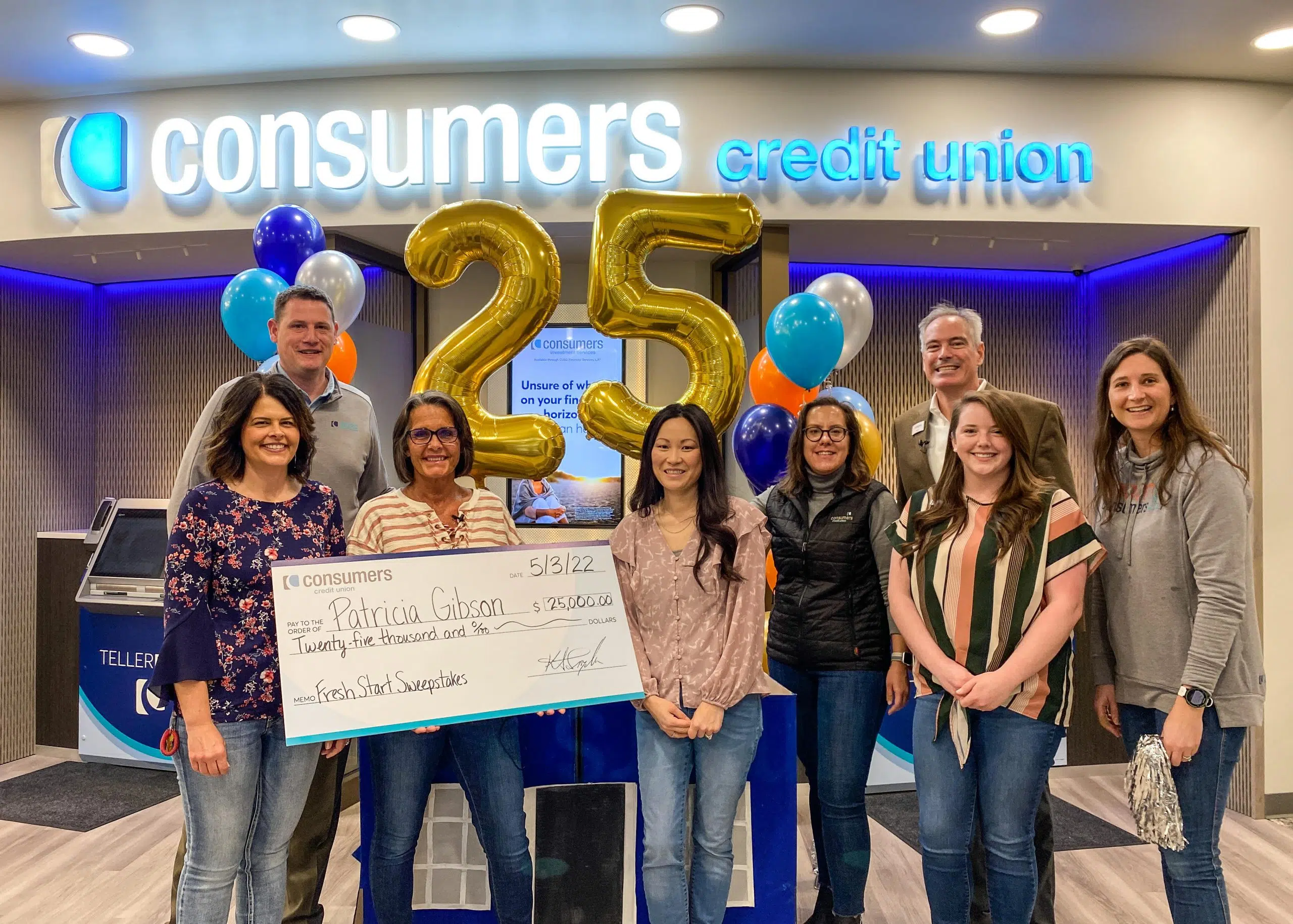 Consumers Credit Union Fresh Start Home Sweepstakes gives three members