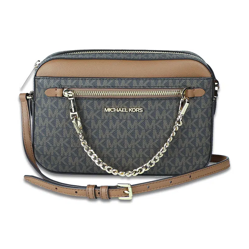 Michael Kors, Bags, Michael Kors Mercer Medium Messenger Bag Lagoon Brown  Signature Color