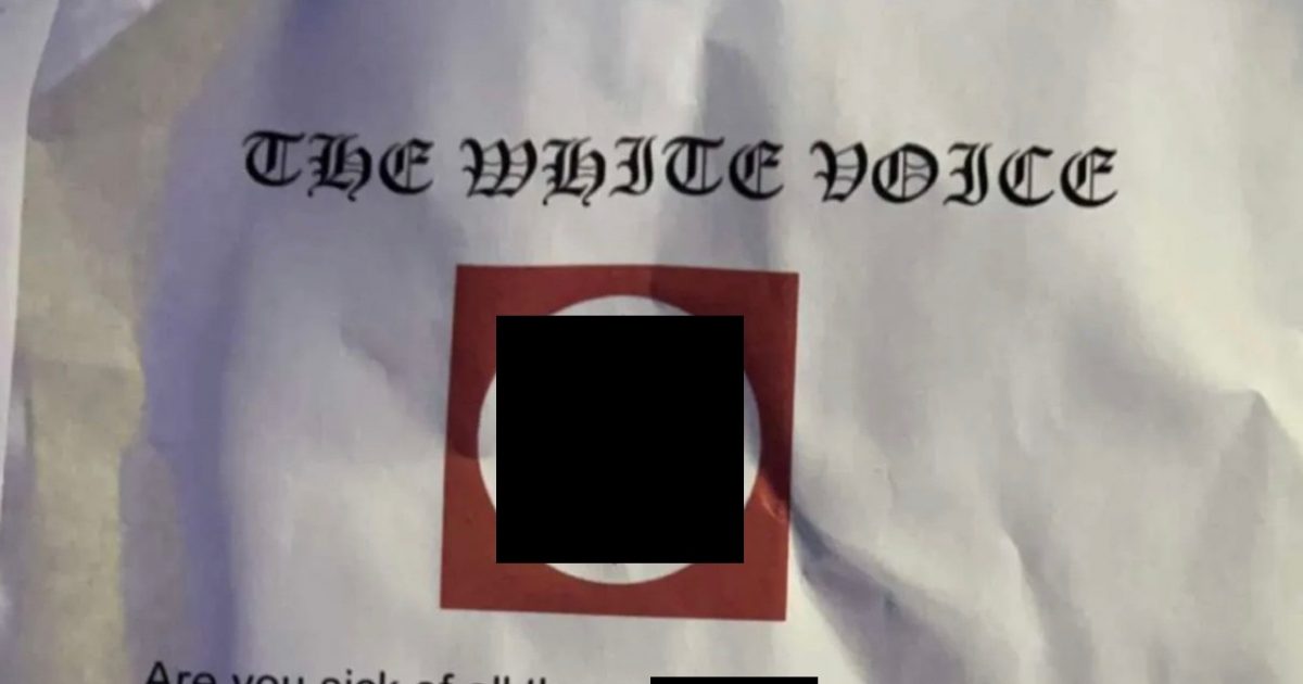 Flyer Advertising Hate Group is a Hoax and Harassment Campaign, Neenah Police Say - Vimarsana News