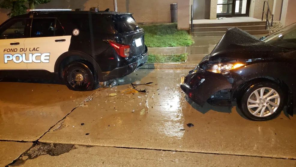 Squad Car Damaged In OWI Arrest | WTAQ News Talk | 97.5 FM · 1360 AM ...